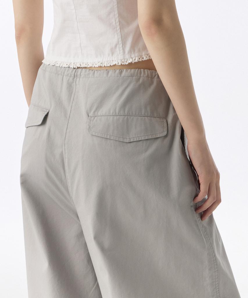 MUSINSA STANDARD WOMAN Women'S Cotton Parachute Pants [Light Gray]