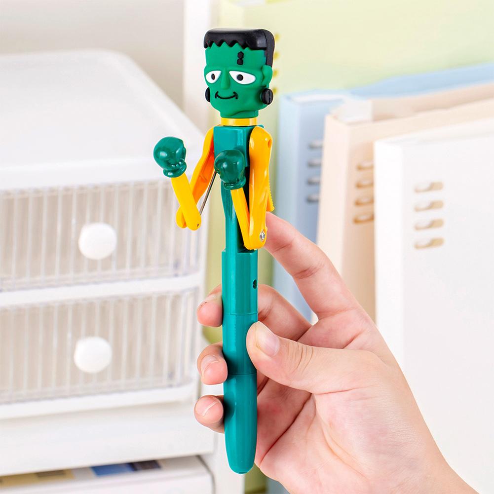 Novelty Boxing Pen Stress Relief Fidgets Toy Cartoon Punching Pen Daily Stress Relief Moments Gag Gifts Fun