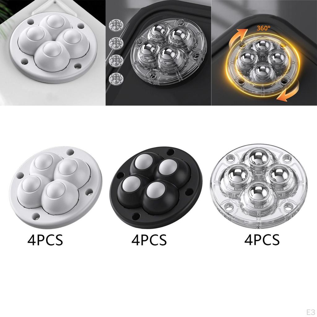 4Pcs Swivel Self Adhesion Caster Wheel Bedroom Home Pulley Universal for Coffee Tables