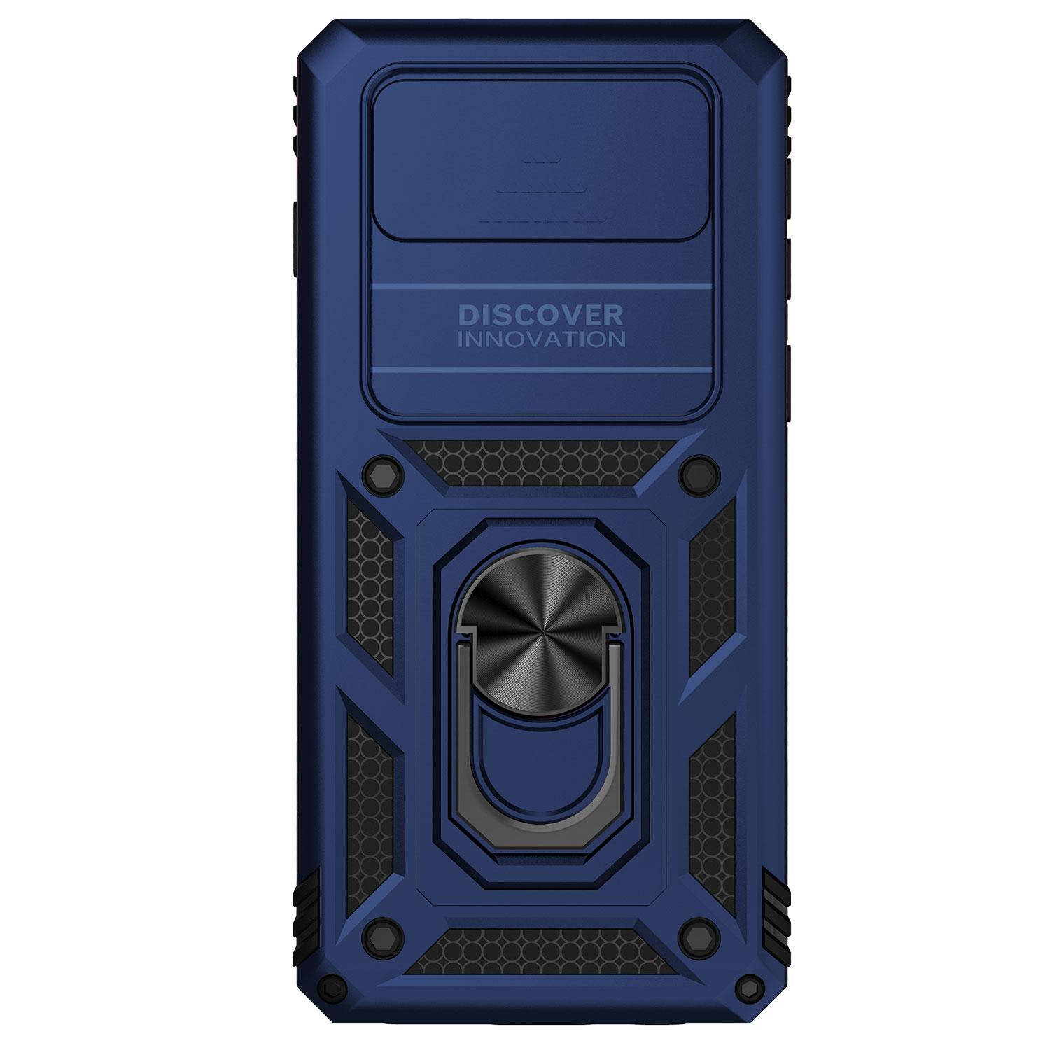 

Для Samsung Galaxy S10 Plus чехол с защитой от царапин и отпечатков пальцев S10 Plus с кольцевым кронштейном, противоударный защитный чехол для камеры с push-pull Galaxy S10 Plus синий