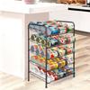 Can rack storage rack, 5-layer can storage dispenser can accommodate 60 cans