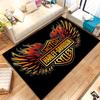 Retro H-Harleys Racing Moto Living Room Non-Slip Area Rug Soft Carpet for Bedroom Kids Playroom Sofa,Home Decor Doormat Gift