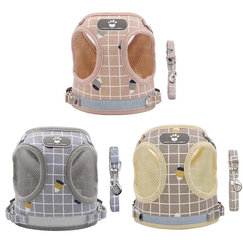 Pet Leash Dog Chest Strap Vest Anti-break Free Polyester Cat Cat Supplies Training Cat