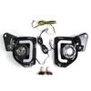 Powerful 2Pcs LED 12V ABS Car Fog Lamp DRL Daytime Running Light For Toyota Hiace 2014 2015 2016 2017 2018 With Turn Signal