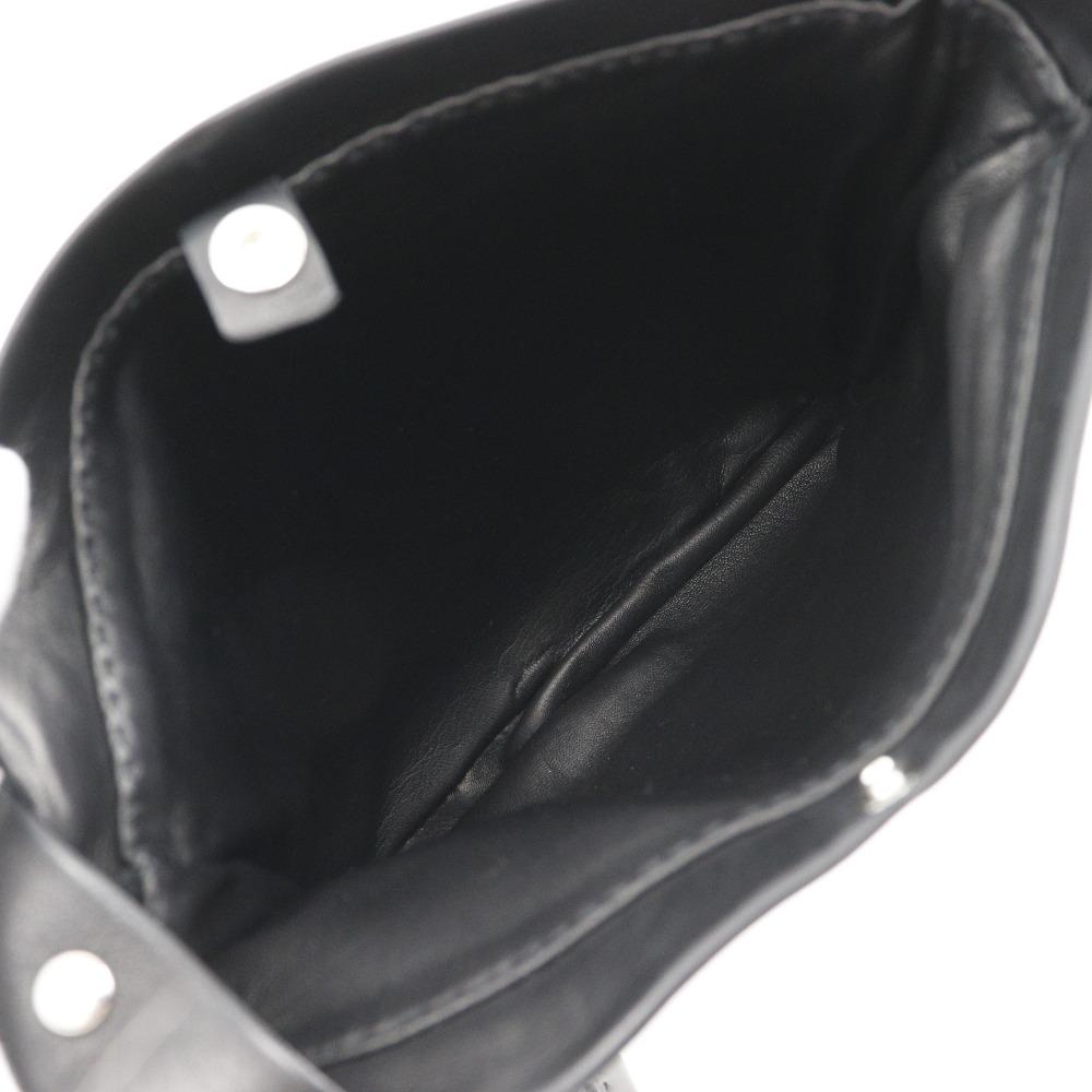 HERMES Toudu Shoulder Bag black Calfskin unisex Used