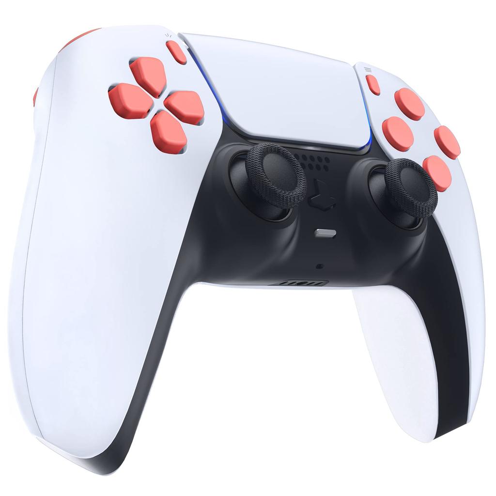 eXtremeRate Replacement for PS5 Controller Share Optional Face Full Button Set for PlayStation 5 Controller Controller Not Included D-Pad (BDM-010 &