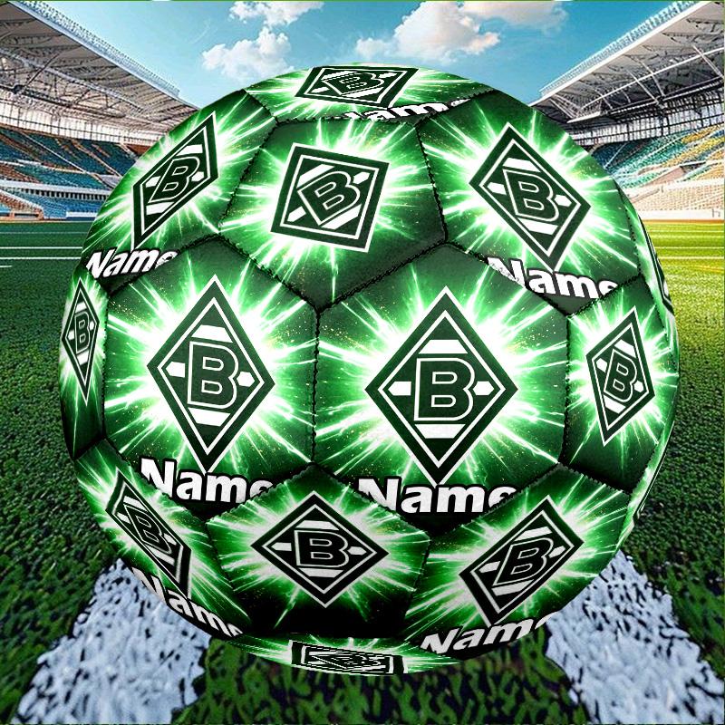 Custom Name Personalized Borussia Monchengladbach Print Size 5 Soccer Ball Training & Match Football, for Team, Kicking, Gift for Football