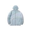 Série Moda Desportiva Jaqueta com Capuz Contrastante Masculina Roupa Exterior Azul Névoa AFDR153-1