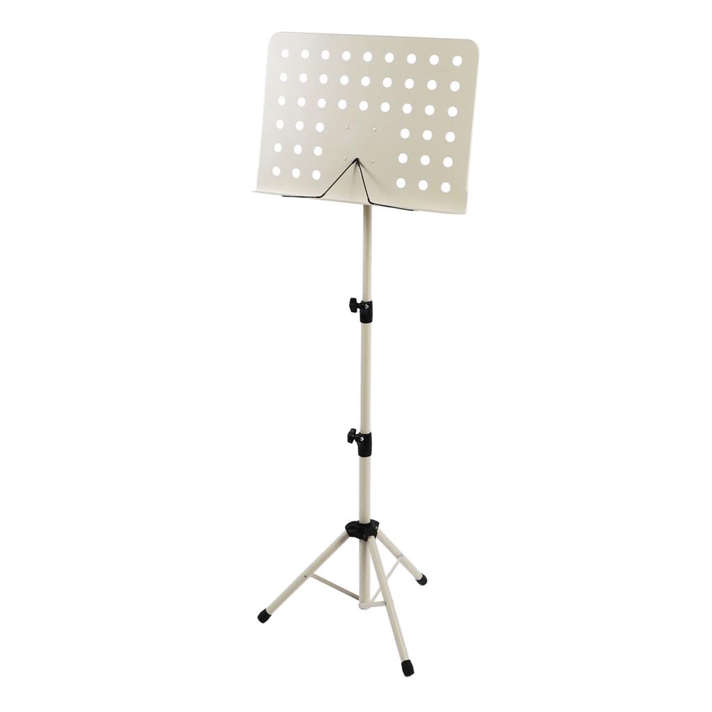 Folding Sheet Music Stand Height Adjustable Portable Music Score Stand for Violin Saxophone Beige