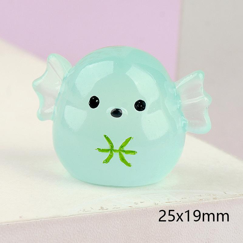 

Светящиеся Двенадцать Созвездий Украшения Фигурка Мультяшных Животных Микро Пейзаж Модель Кукольного Домика Украшение Домашнего Рабочего Стола Pisces