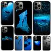Scuba Diver Diving Phone Case For iPhone 17 Air 14 15 16 13 12 Max Cover For Apple iPhone 17 Air 11 Pro Max Plus Coque