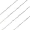Sterling Silver 925 Cut French Rope [Sears] Chain, 2.4mm width, 45cm, sfr50-45