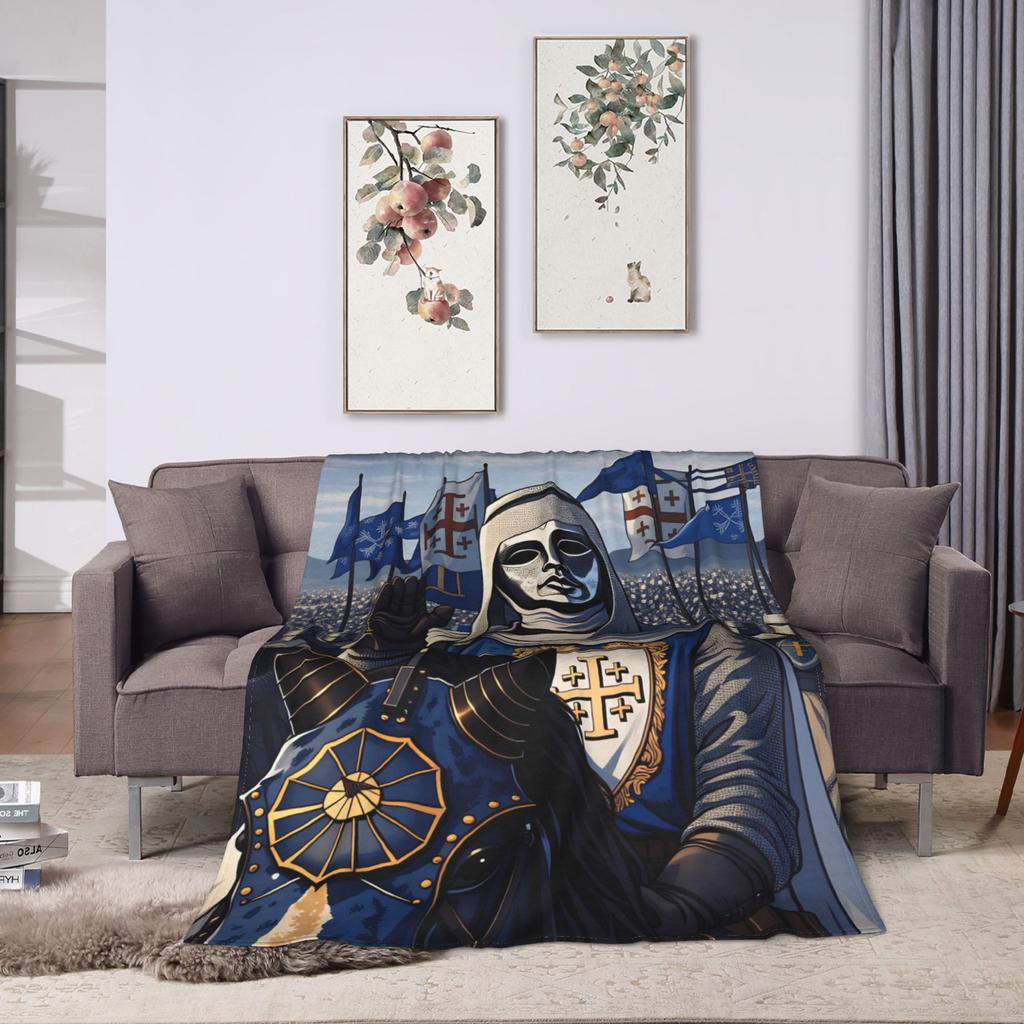 Baldwin IV of Jerusalem Flannel Blanket Adults Child Super Soft Throw Blanket Winter Home Decor Bedspread Sofa Bed Cover