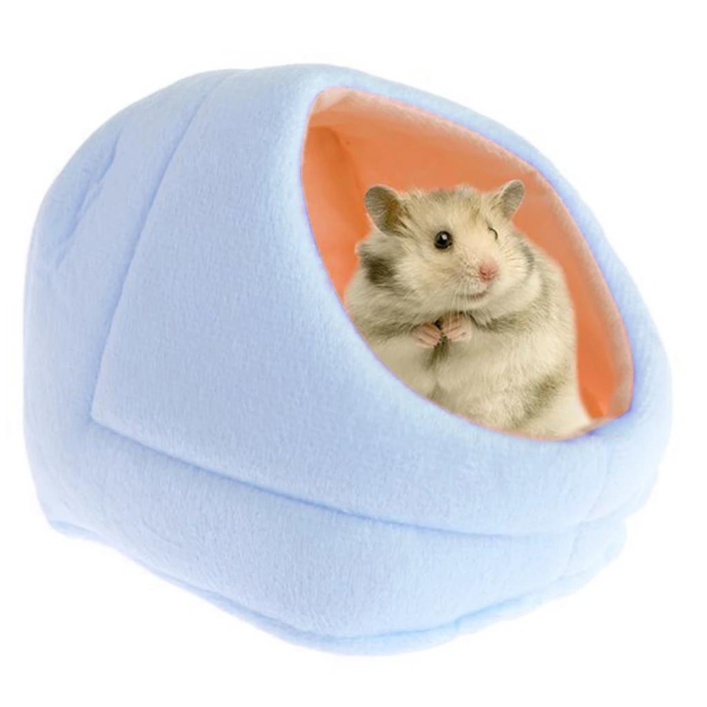 Winter Warm Hamster Bed Soft Fleece Nest Small Animal House Squirrel Hedgehog Chinchillas Mattress House Hamster Accessories