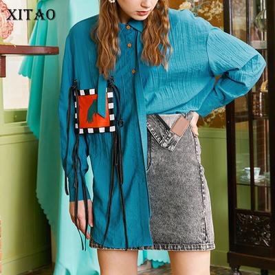 Women Long Sleeves Shirts Top LDD1959