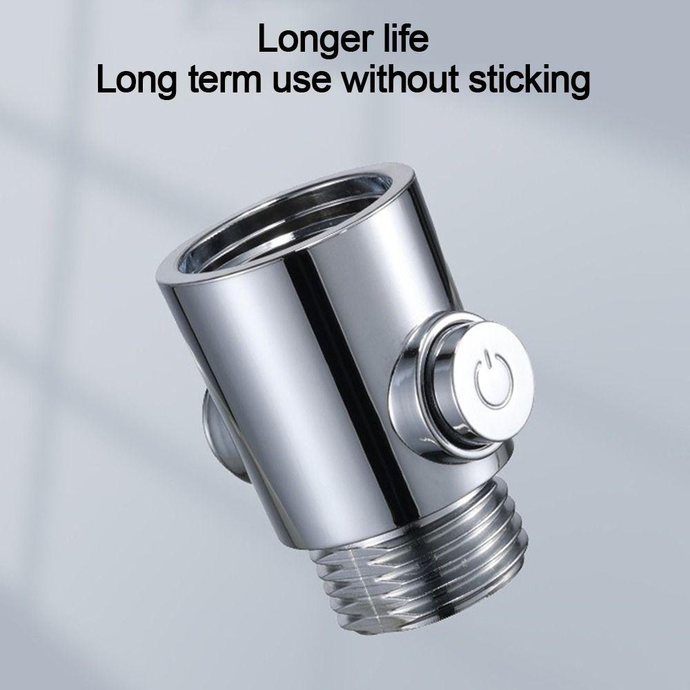 Plastic Shower Head Arm Diverter Flow Limiter Water Flow Regulator Water Stop Valve  Bathroom Parts