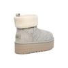 New UGG Classic Mini Platform Felted Boot Grey Women's 1144047-GREY
