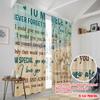 2pcs,2D Plane Printing Curtain Fabric To My Niece Polyester (without Rod) Room Decor Perfect for Living Room & Kitchen Decor