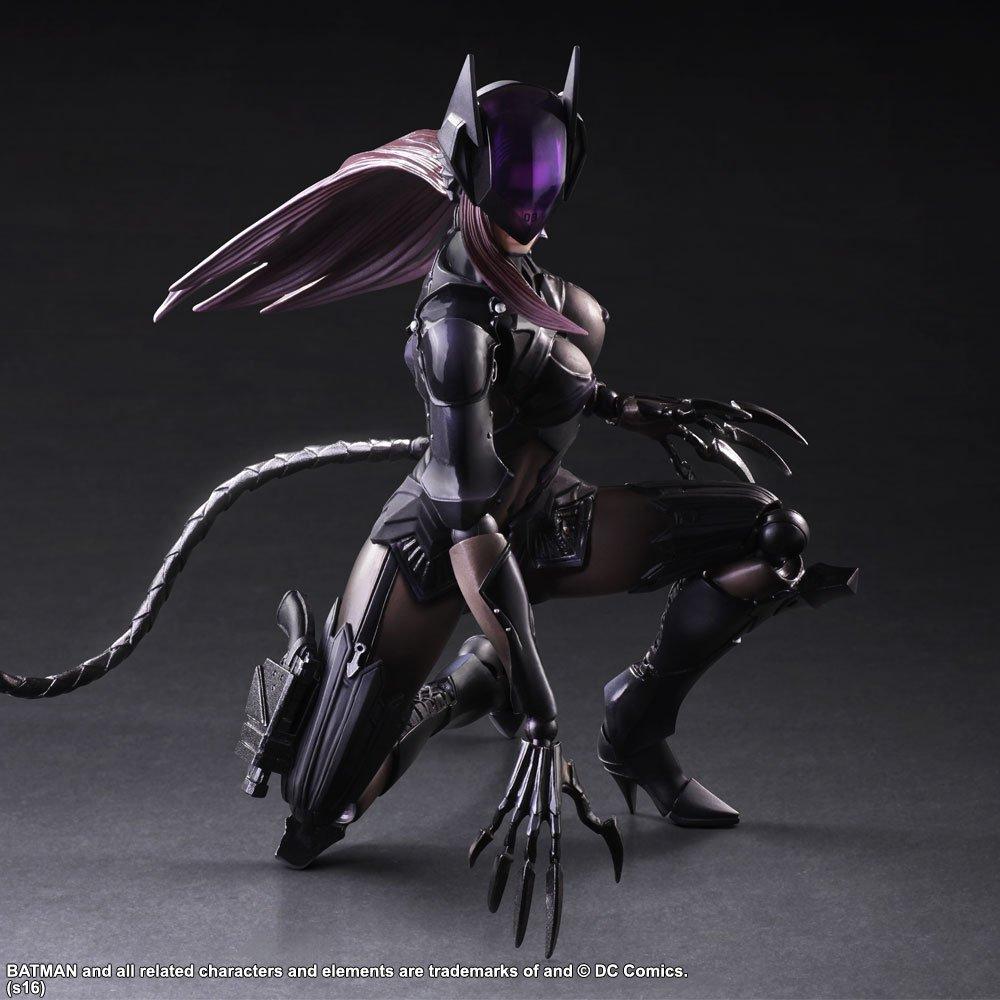 DC Comics WARIANT PLAY ARTS Kai ZAPROJEKTOWANY PRZEZ TETSUYA NOMURA Kobieta Kot PVC malowana figurka akcji [Używana]