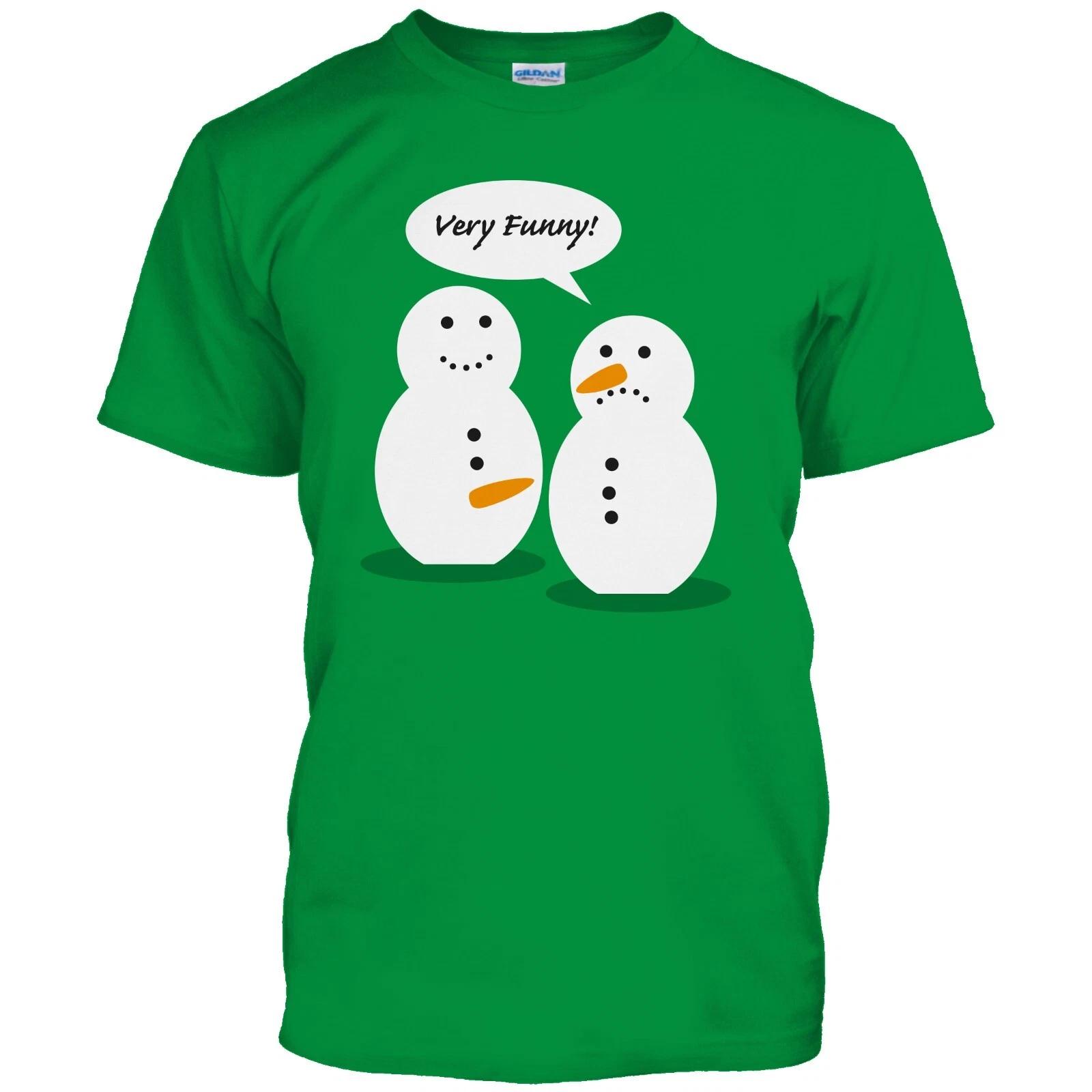Mens Rude Snowmen Very Funny Christmas T shirt Xmas Santa Noel 4XL