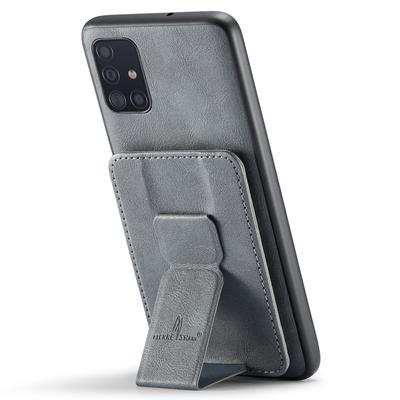 For Samsung Galaxy A51 4G SM-A515 Case Card Holder Leather Coated TPU Phone Cover