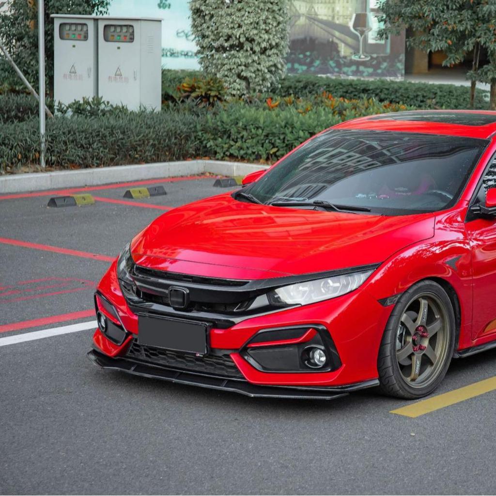 16-21 Honda Civic Hatchback 10th Gen Front Lip & Rear Spoiler Kit