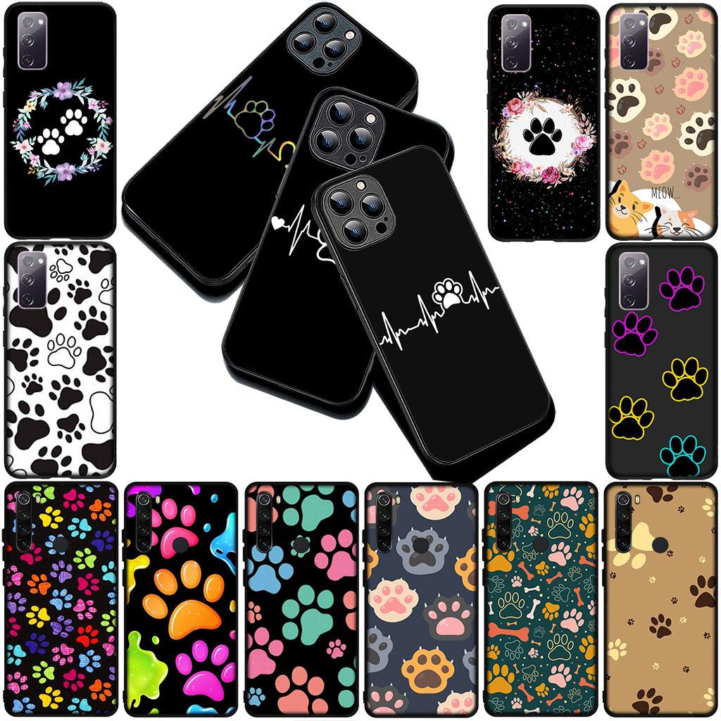 Phone Cover for Motorola Moto G55 G45 G75 G85 G13 Edge 50 30 Fusion 40 NEO Ultra Pro Soft Case Cat Cute Dog Paw Wallpaper