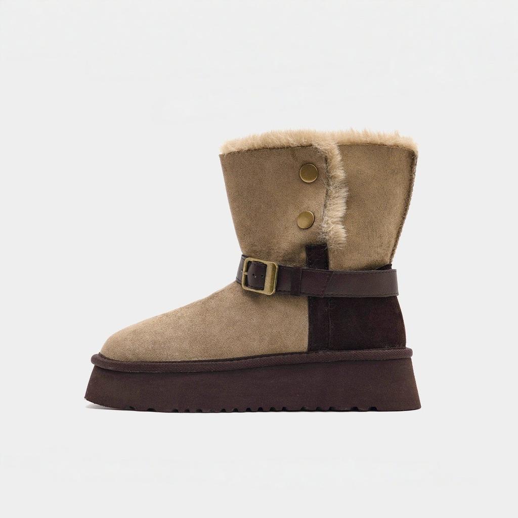Winter Express~ Snow Boots Women's Winter Short Tube Fleece Warm Cotton Shoes Women's