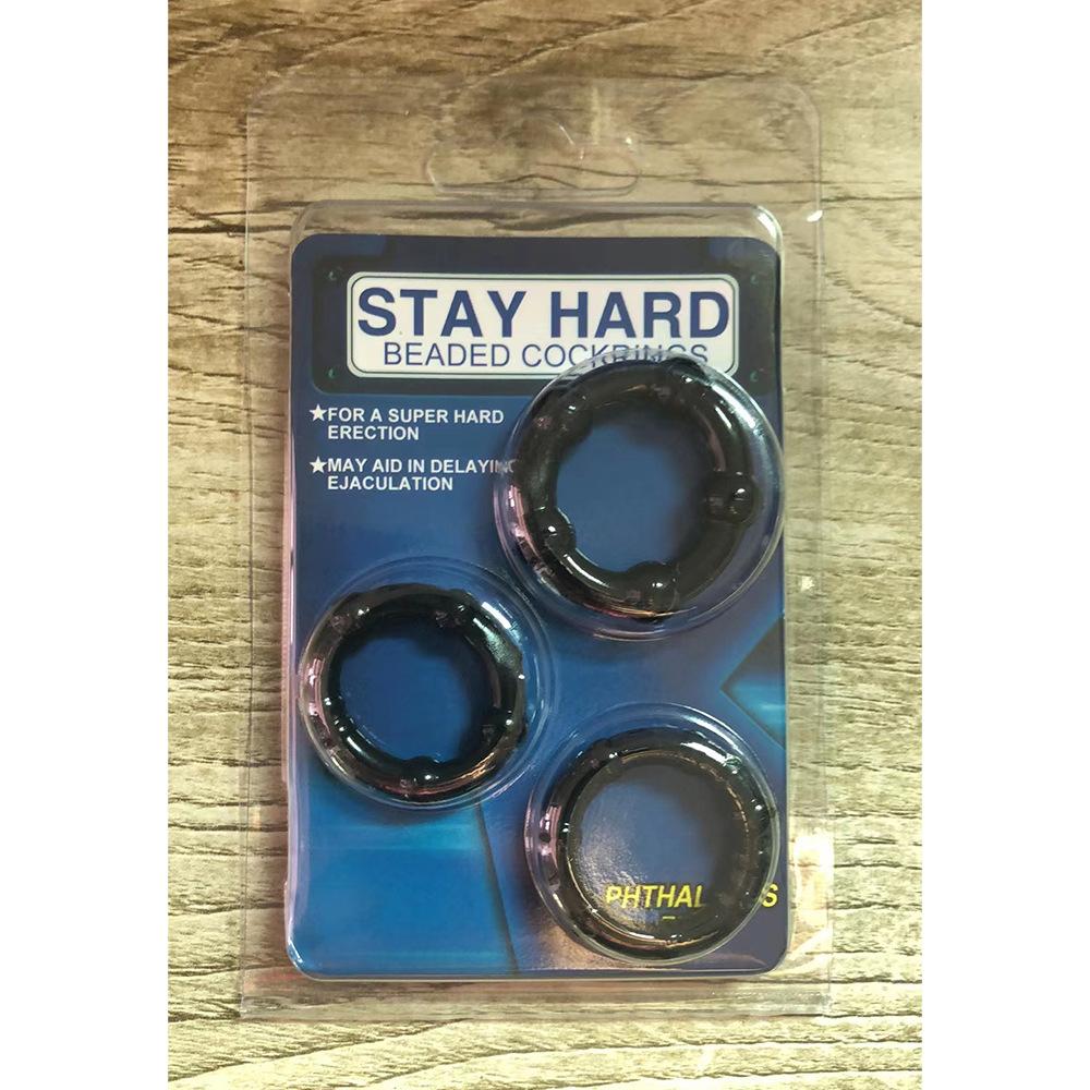 3pcs Cock Ring Silicone Delay Ejaculation Adult Toys for Men Penis Ring Enlargement Delay Chastity Device Sex Toys Sex Shop