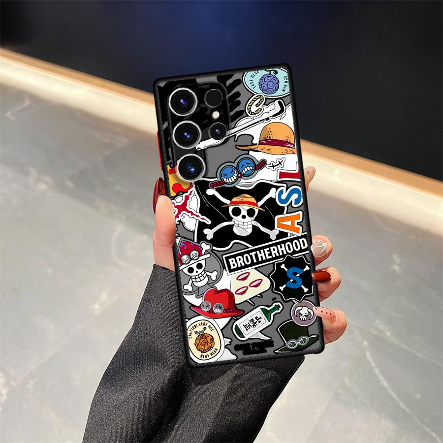 

Чехол с логотипом аниме One Piece для Samsung Galaxy S25 Ultra Note 20 Ultra 10+ S21 S23 FE S24 Plus S26 S20 FE S22 Funda Задняя панель телефона Galaxy S21 Ultra 5G