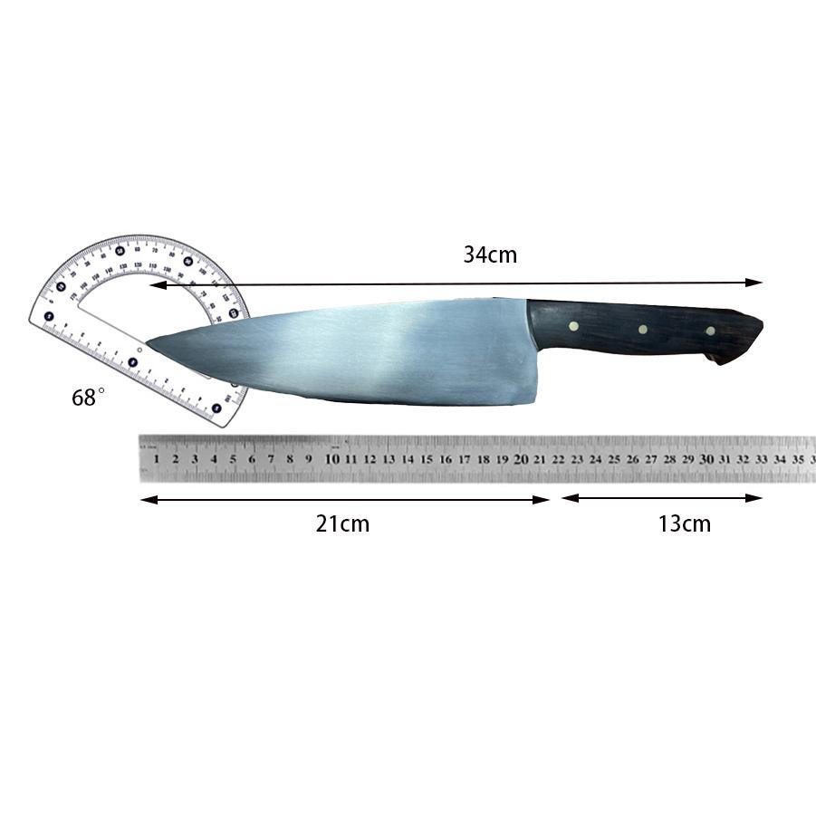 8.3 Inch Chef Knife Powder Alloy Steel Blade Wood Handle Slicing Vegetables Cleaver Meat Japanese Kitchen Knife Customizable