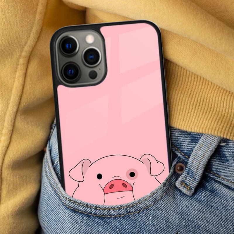 Cartoon Pig Piggy Soft Phone Case for iPhone 17 Air 16e Pro Max 15 Pro 13 14 Plus 11 12 MagSafe Magnetic Coque