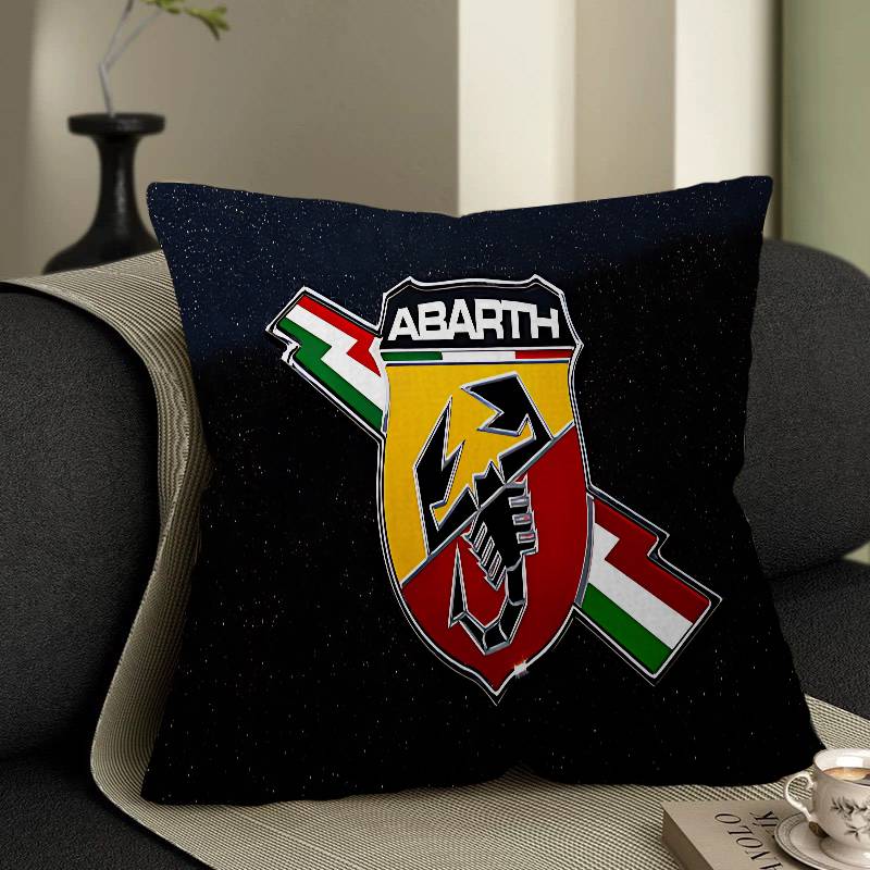 

A-Abarth Logo Pillowcase Toon Gift Cushion Cover Bedroom Home Sofa Chair Seat Decor Pillow Case 12x12Inch