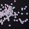 200 ცალი Mix Square Acrylic Alphabet Beads Charms Large Hole DIY Crafts 1