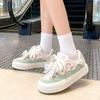 Dopamine Bread Little White Shoes Women's 2025 Spring and Autumn New Thick-soled Casual Niche Bow Versatile Student Board Shoes