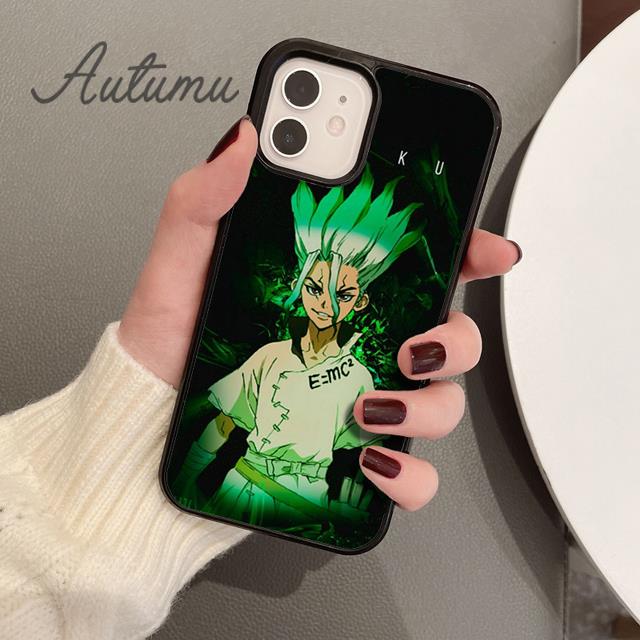 Ishigami Senku Dr. Stein Telefon Fall für iPhone 11 12 13 14 Pro Max mini X XR XS SE 2020 6S 7 8 Plus samsung Galaxy S21 S22 Abdeckung