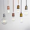 Edison Retro Aluminium Lampenfassung Hängedraht E27 Munddrehlampe Zubehör DIY Imitation Kupfer Schalterleiste Lampenfassung
