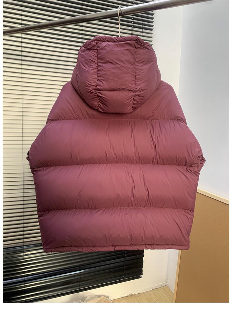 95% White Duck Down Women's Short Winter Hooded Jacket 2025 - Light Luxury Petite Puff Coat