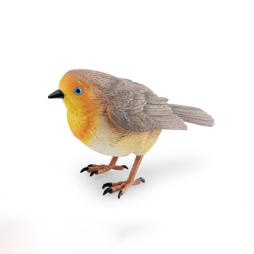 Realistic Bird Figure Miniature Birds Decor Centerpiece Sculpture Creative Figurines