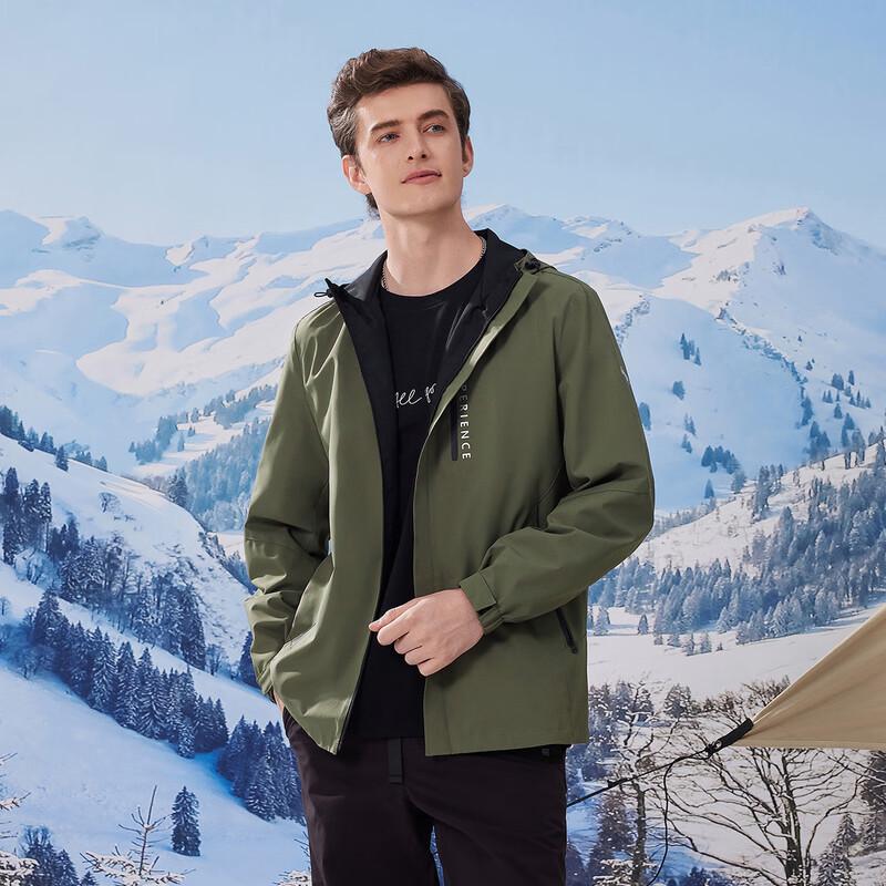 Jeep Men's 2025 Autumn Hooded Casual Jacket