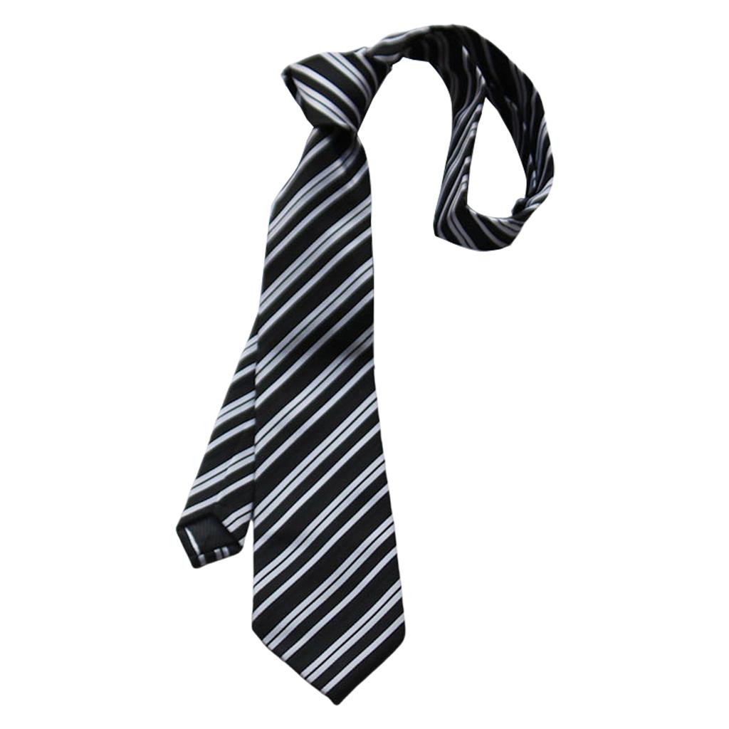 Japanese Stripe Necktie Business Multicolor Necktie Casual Versatiles Ties for Business Meetings