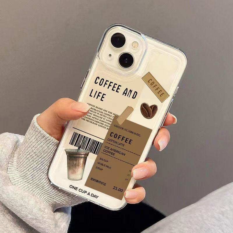 Special Coffee And Life Phone Cases For IPhone 16 15 14 13 17 11 12 Pro Max 16e 17e Plus Soft Clear Cover Protective Case Funda
