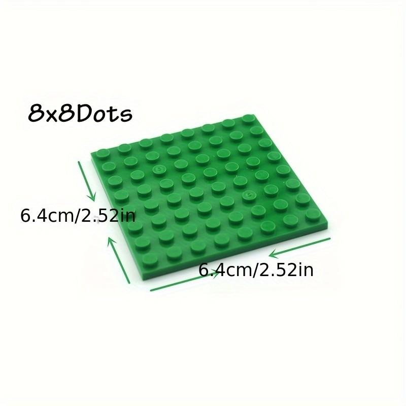 10 ks 8x8 Základové desky stavebních kostek - Oboustranné, kompatibilní s 41539, Proplétací tenké kostky pro STEM učení, DIY projekty, Vzdělávací hračky