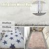 Floor Protection Bedside Rugs Imitation Wool Long Hair Carpet Bedroom Mats  Home Decor