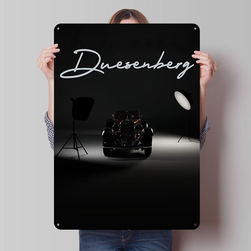 

Duesenberg Classic Car Tin Plaque Poster Customized Wall Art Retro Vintage Metal Signs for Room Decoration Bedroom Decorations 7.9x11.8In(20x30cm)