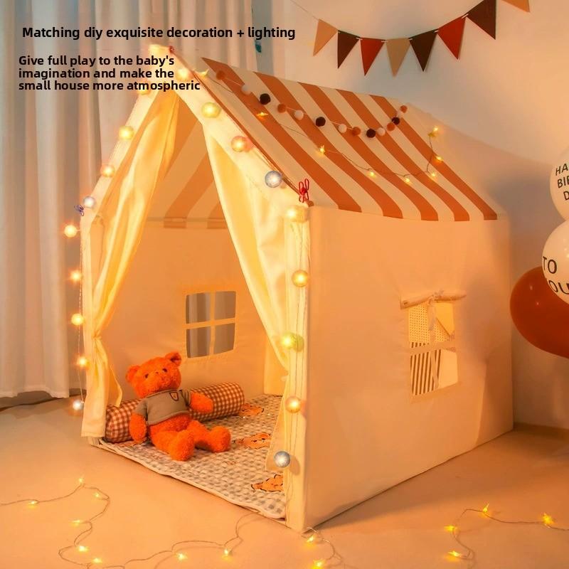 Tente pour enfants pour jeux d'intérieur château pliable maison de jeu pour garçons et filles