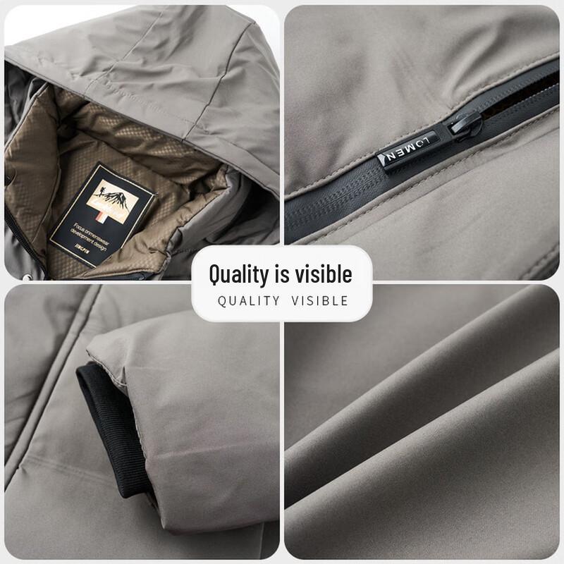 ROMON Men's Thickened Hooded Winter Padded Jacket