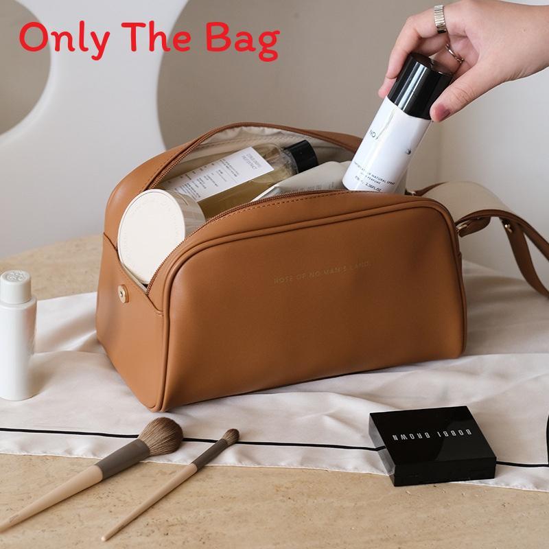 Style High Capacity Portable Pu Makeup Organizer For Travel And Home Use