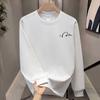 Heavy Round Neck Men'S T-Shirt Autumn American Trendy Brand Personalized High-Quality Printing Versatile Long-Sleeved Clothes