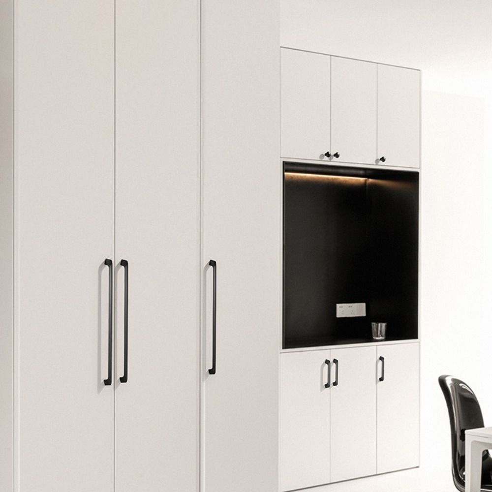 Brass Gold Finish Cabinet Door Handles Minimalist Design Kitchen Handles For Kitchen Cabinets
